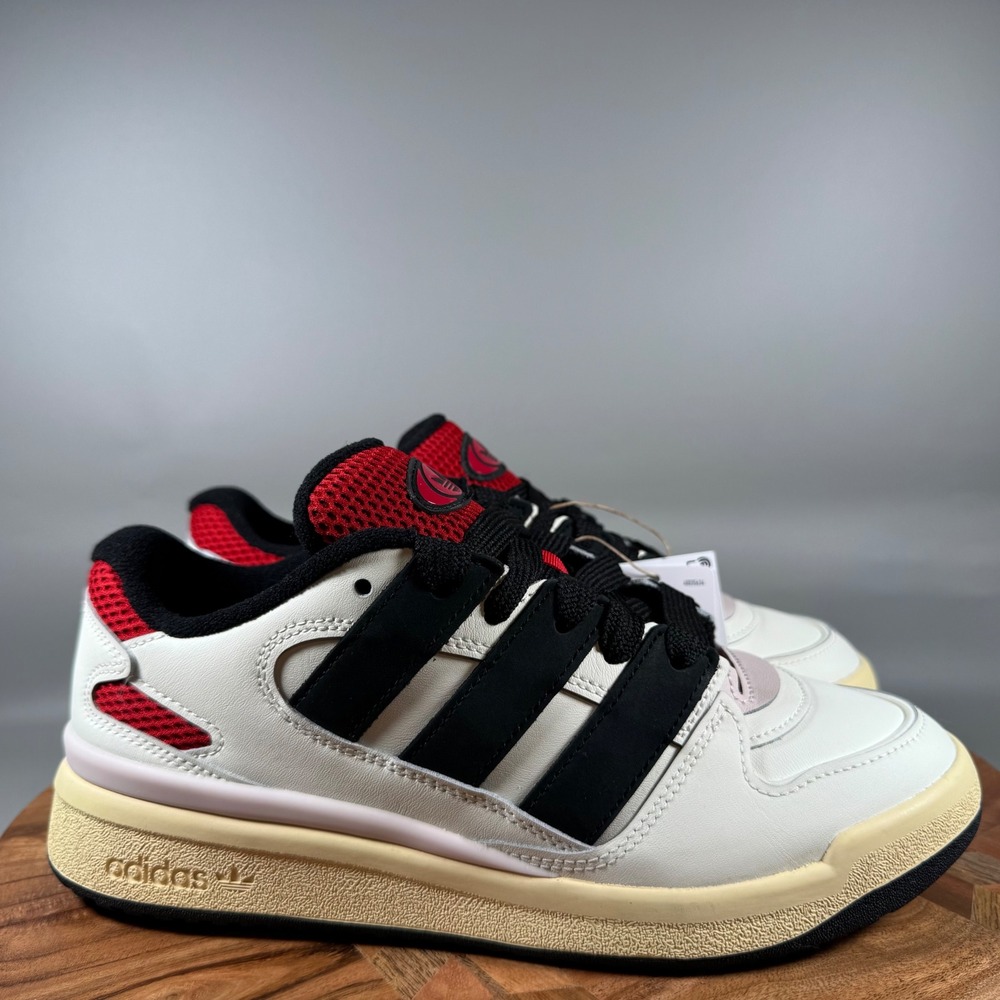 Adidas Forum 2000 Women's Shoes White‎ Black Red Size 7.5 Lace Up Sneakers NWT